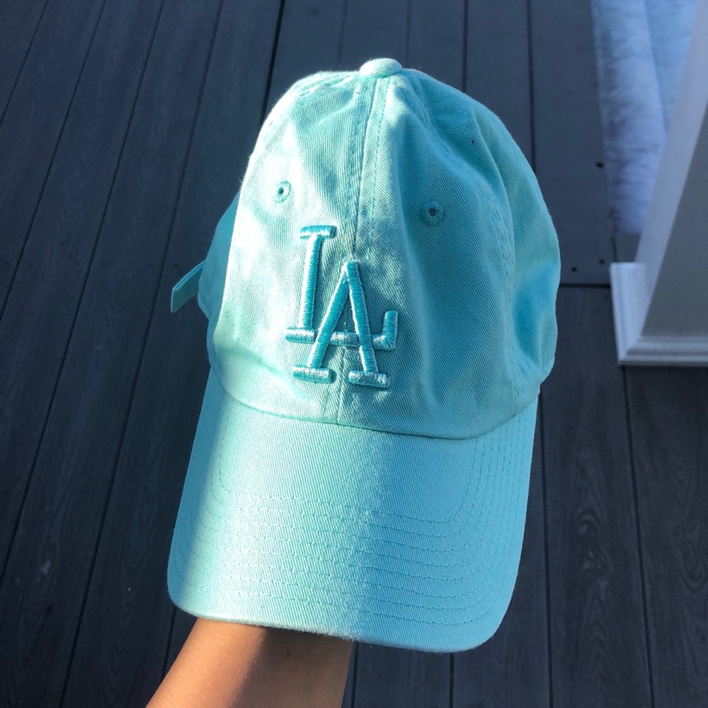 Teal LA hat